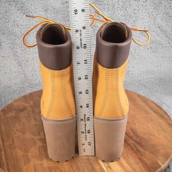 Women's Timberland Allington Mid Lace-Up Boot. Size 9 A1HLS A6334 Brown Leather - Picture 4 of 7